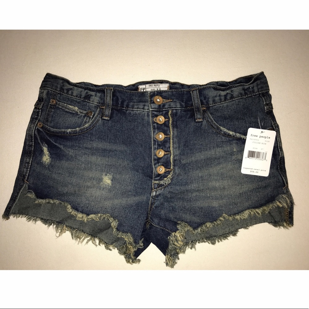 Free People Jean Shorts