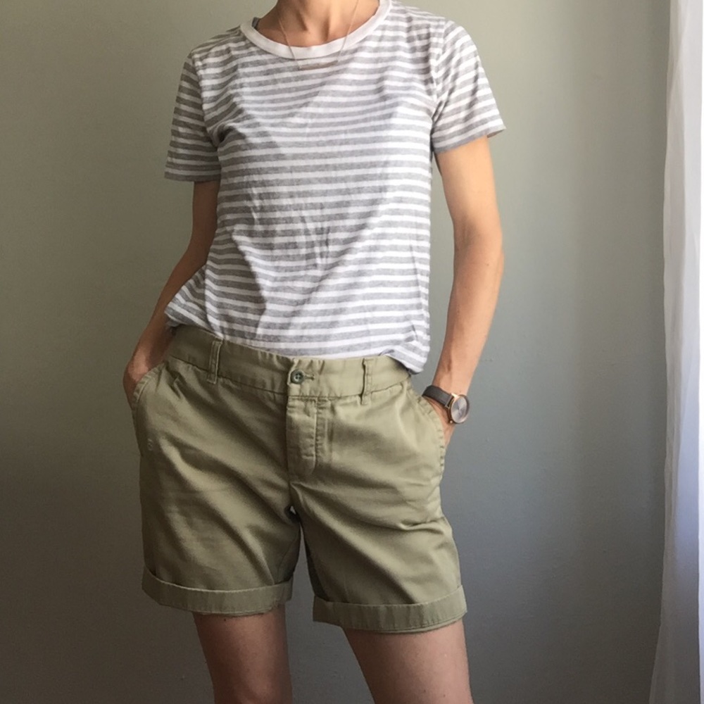 J Crew broken-in boyfriend shorts