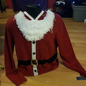 NWT American Rag Santa Beard Santa, Mens Med