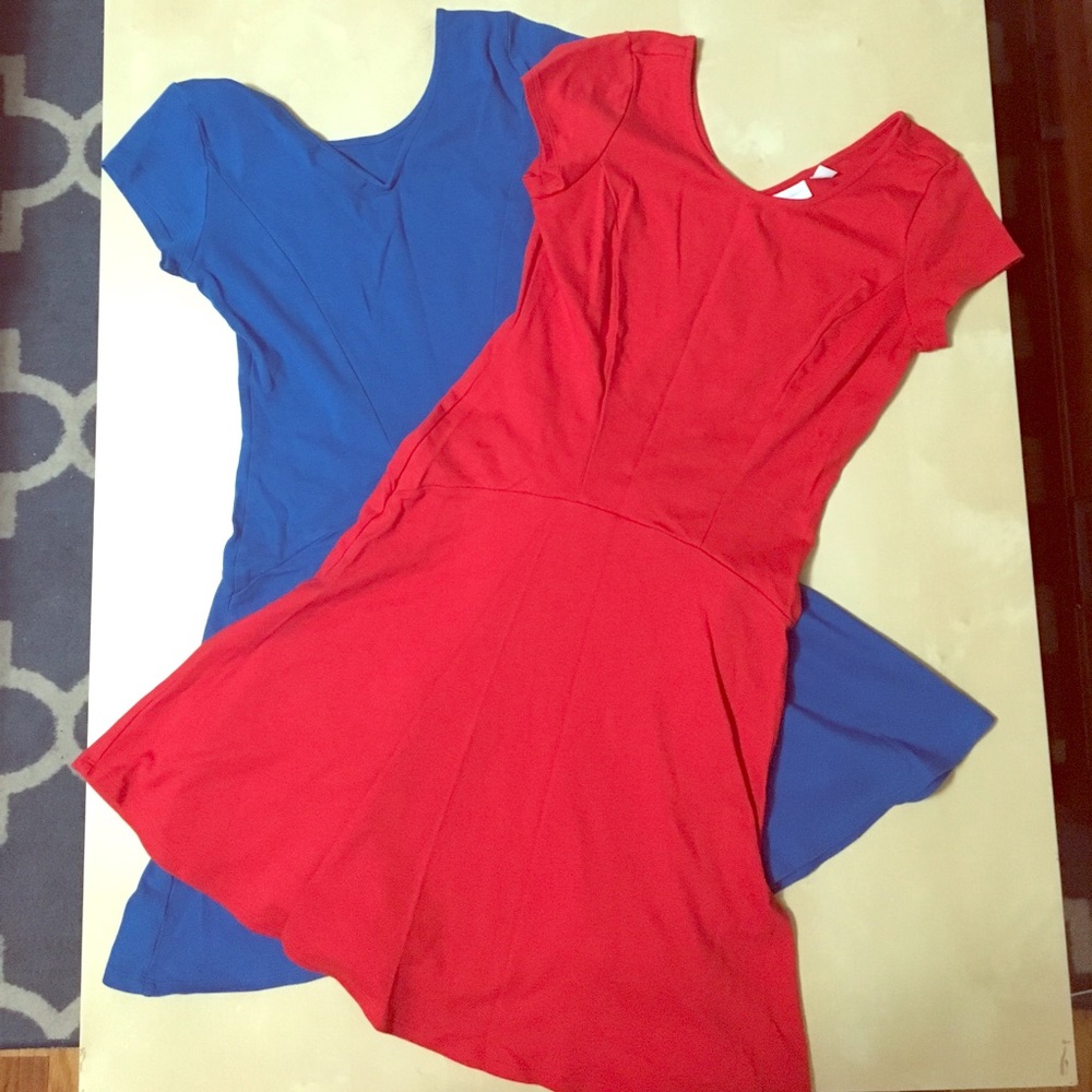 Red and Blue New York & Co. Dresses