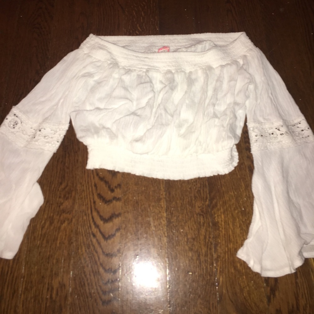 White flowy shirt