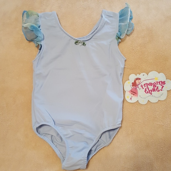 NWT "Imagine That" Blue Leotard with Floral Skirt - Picture 2 of 5