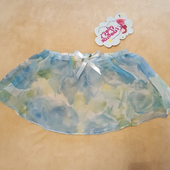 NWT "Imagine That" Blue Leotard with Floral Skirt - Picture 3 of 5