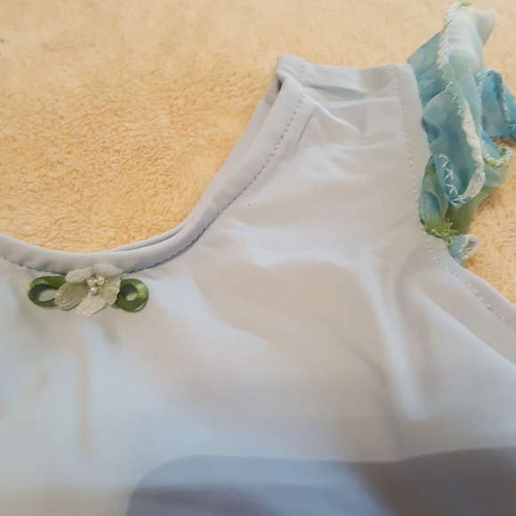 NWT "Imagine That" Blue Leotard with Floral Skirt - Picture 5 of 5