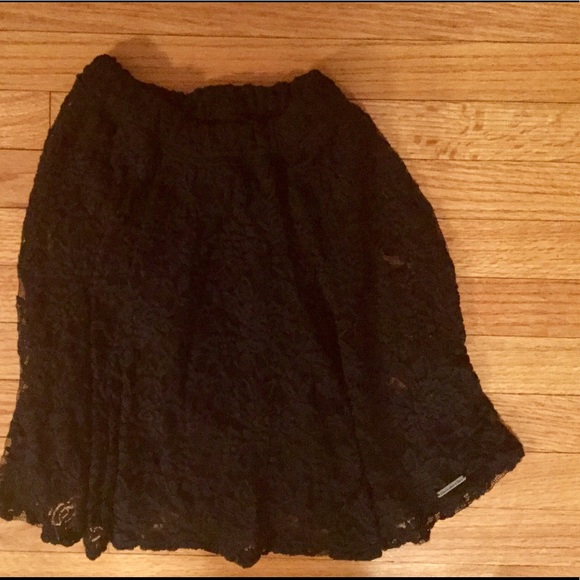 Abercrombie and Fitch NAVY Lace Skirt Size XS - Picture 1 of 1
