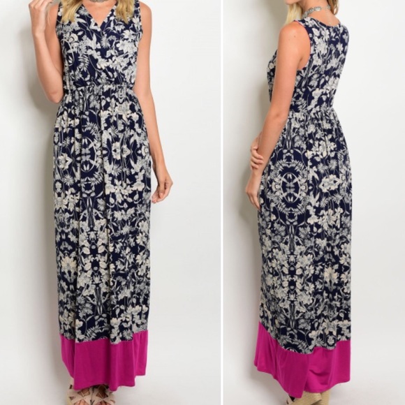 Dresses | Last 1 S Runs Big Colorblock Bottom Maxi Dress | Poshmark