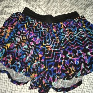 Tribal Pattern Flowy Shorts