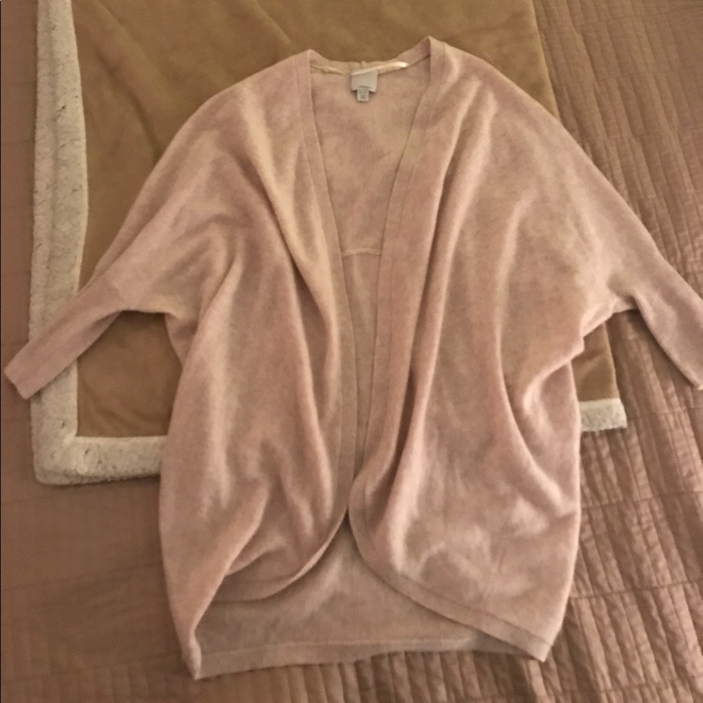 Halogen 100% Cashmere Cocoon Cardigan (one size)