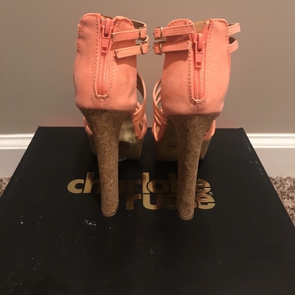 Fun Peach Heels - Picture 3 of 4