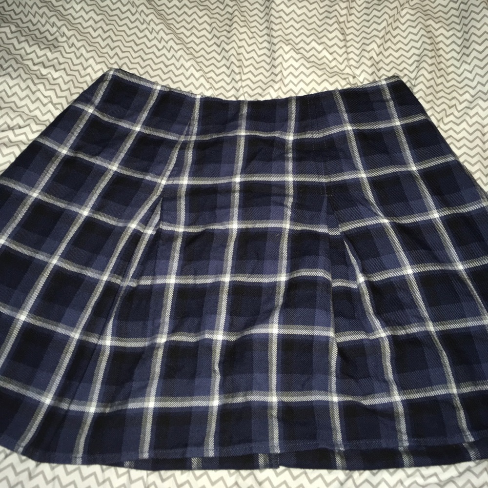 Dark Plaid Skirt