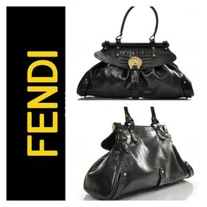 ❗️24 hr SALE❗️FENDI LEATHER CROC/EMBOSSED MAGICBAG