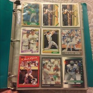 Baseball and football cards
