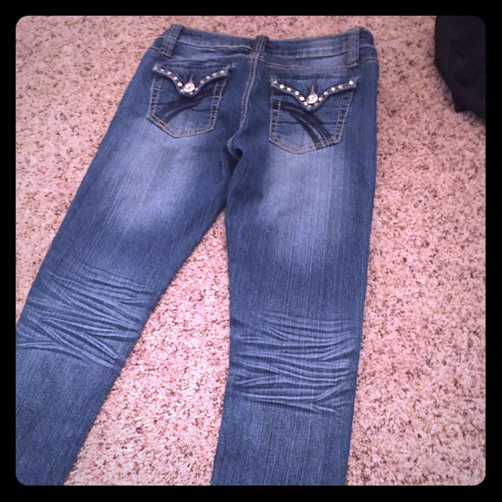 Studded jeans