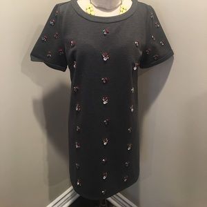 Brand new dress grey dress with rhinestone