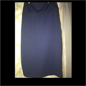LulaRoe Navy Cassie Pencil Skirt