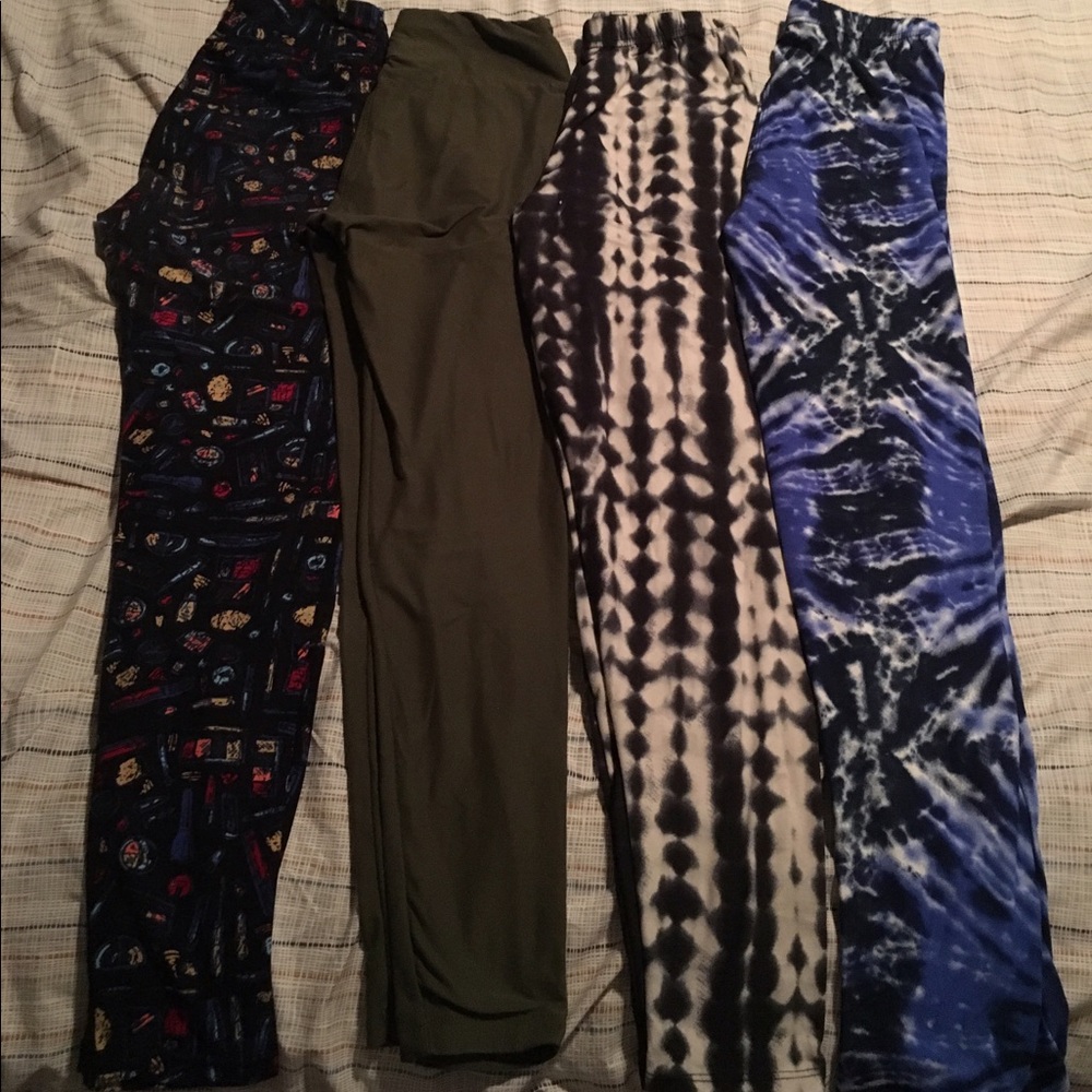 Lularoe and Agnes & Dora leggings, makeup tiedye
