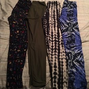 Lularoe and Agnes & Dora leggings, makeup tiedye