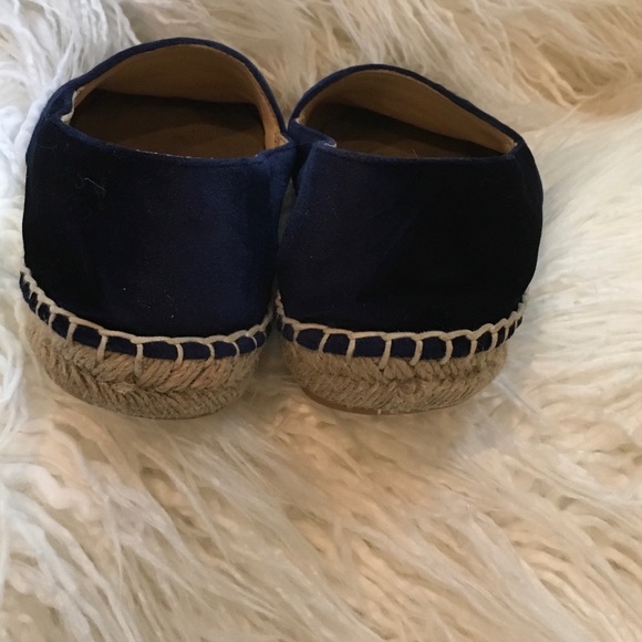 Blue Blk CHANEL Velvet CapToe CC Espadrilles Flats - Picture 7 of 8