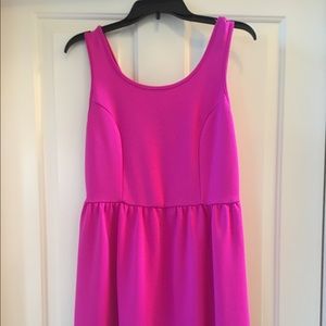 Sleeveless Hot Pink dress