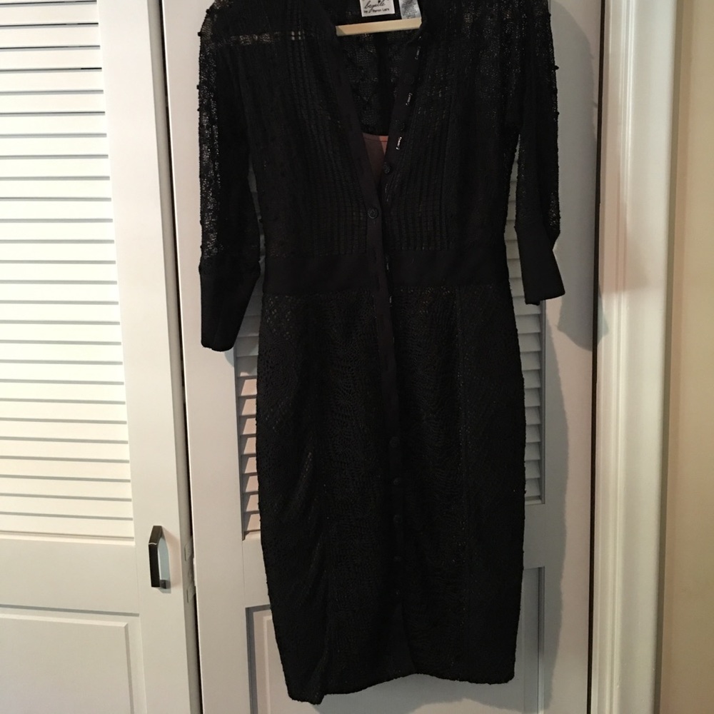 Black lace dress