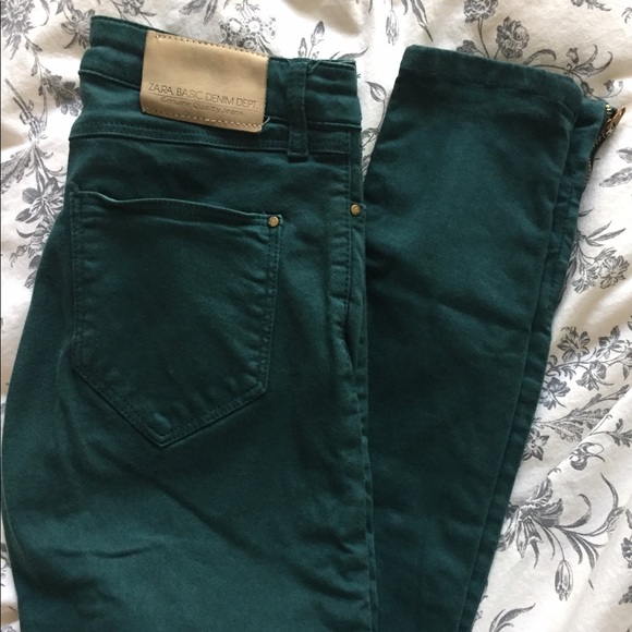 Zara Denim - ZARA JEANS in Forest Green