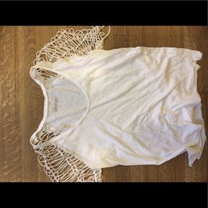 Zadig & Voltaire caged sleeve tee