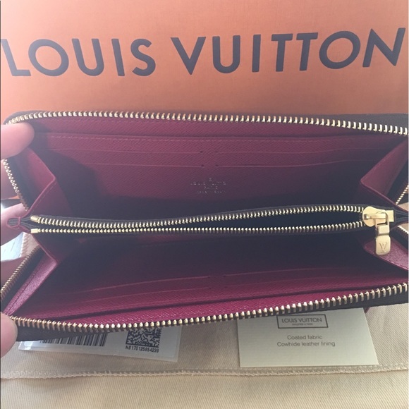 *SOLD* NWT louis vuitton clemence wallet fuchsia - Picture 3 of 5