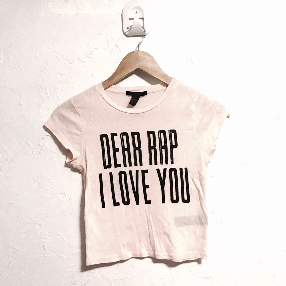 'Dear Rap I Love You" Crop Top
