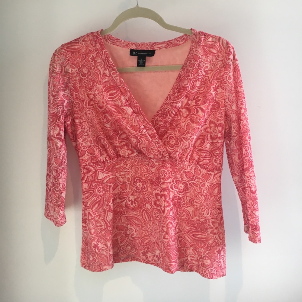 Pink Floral I.N.C. Top