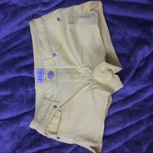 Bright Yellow Shorts