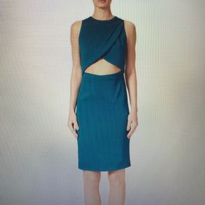 Nicole Miller Cutout Cocktail Midi Dress