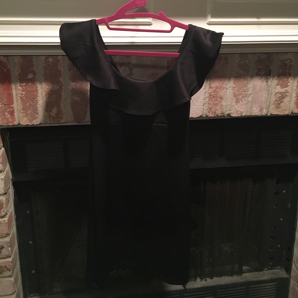 Black mini Ruffle dress