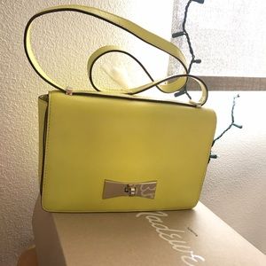 < Kate Spade> yellow bow tie shoulder bag