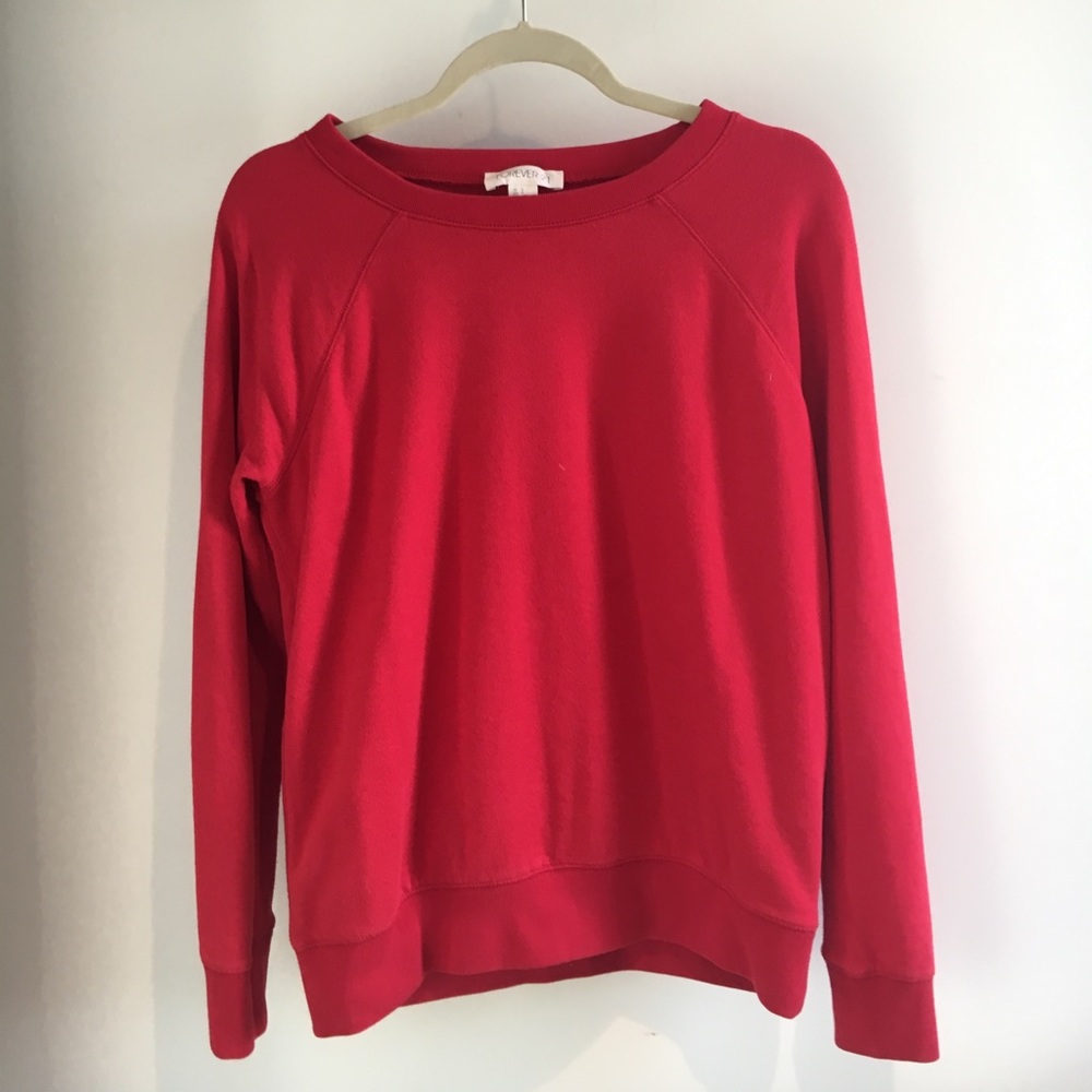 Red Forever 21 sweatshirt