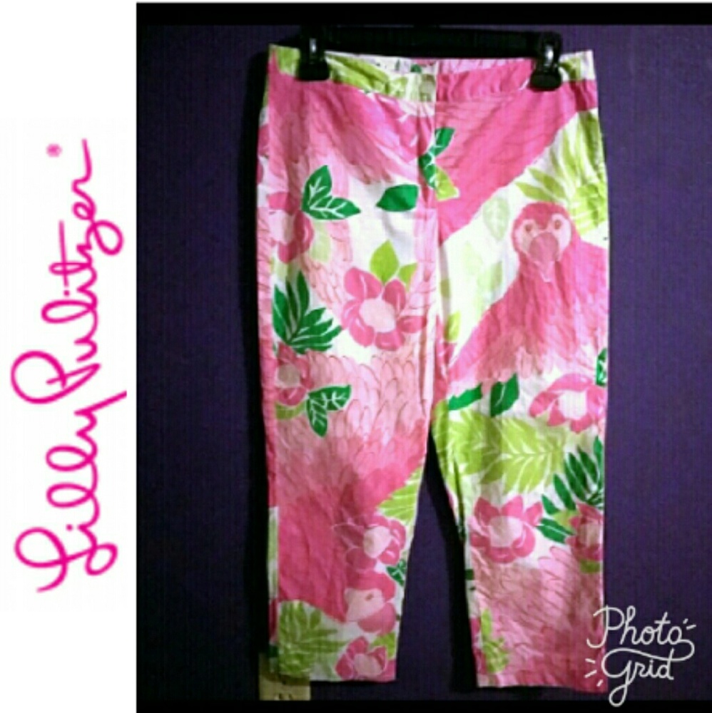 Lilly Pulitzer Pink toucan Capris