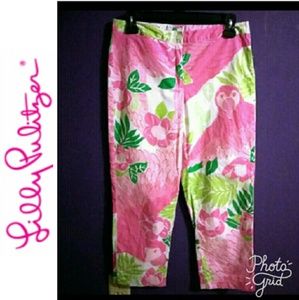 Lilly Pulitzer Pink toucan Capris