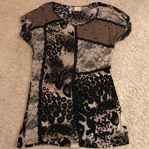 multi patten short sleeve tshirt