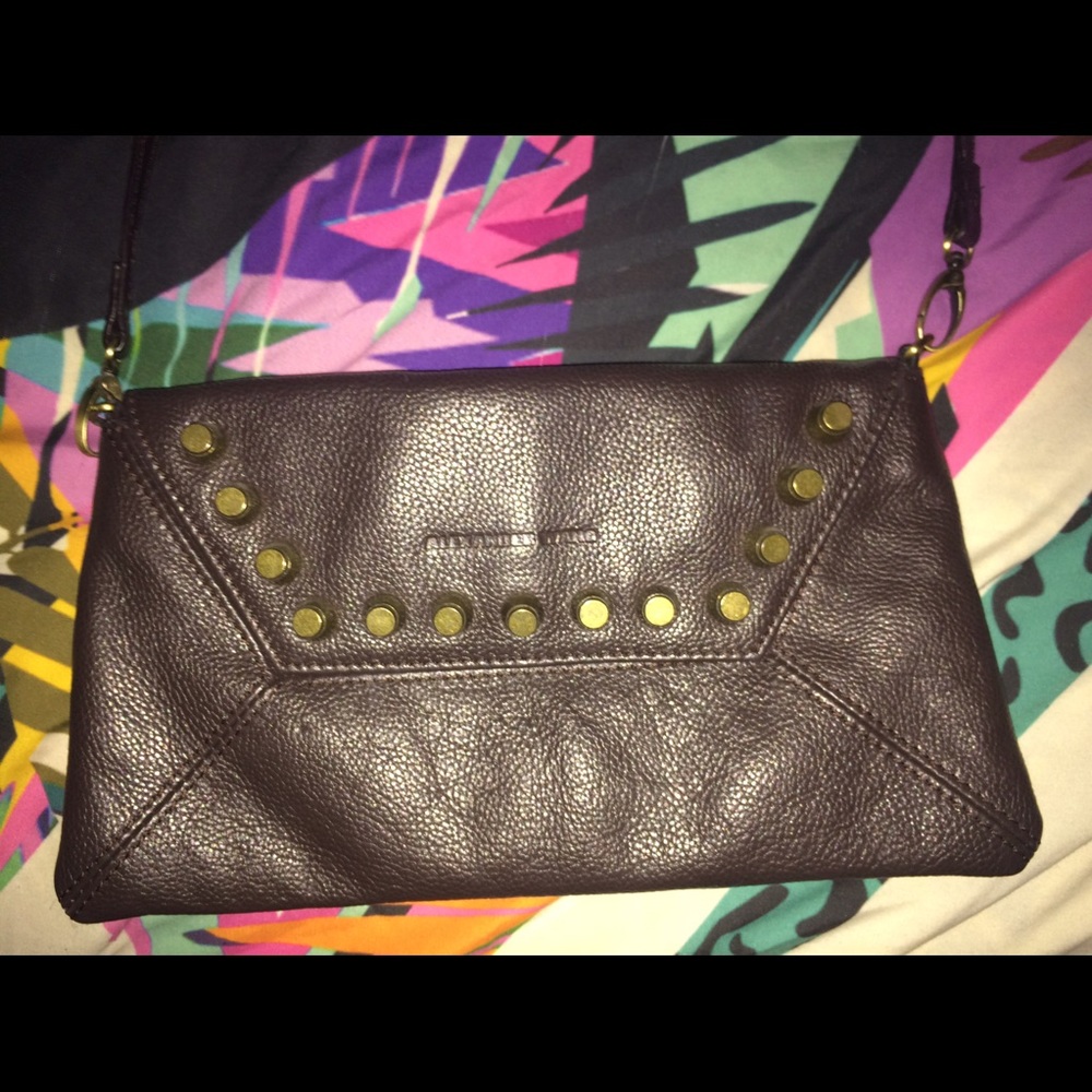 ALEXANDER Wang brown purse with gold detail
