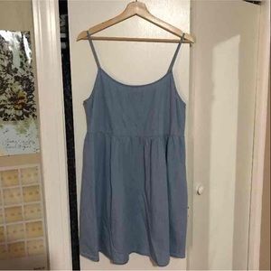 American apparel denim babydoll dress