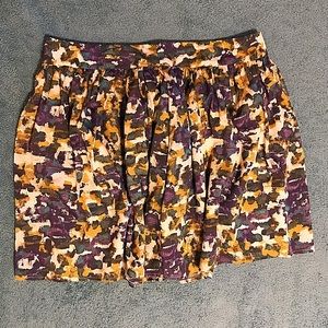 Relativity Multi-Colored Mini Skirt