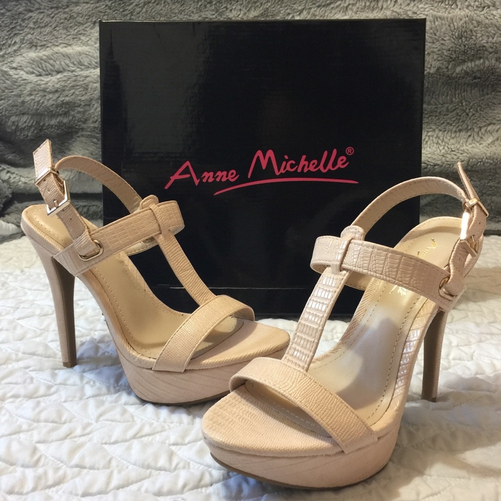✨Anne Michelle Safe 48 platform pump Sandal
