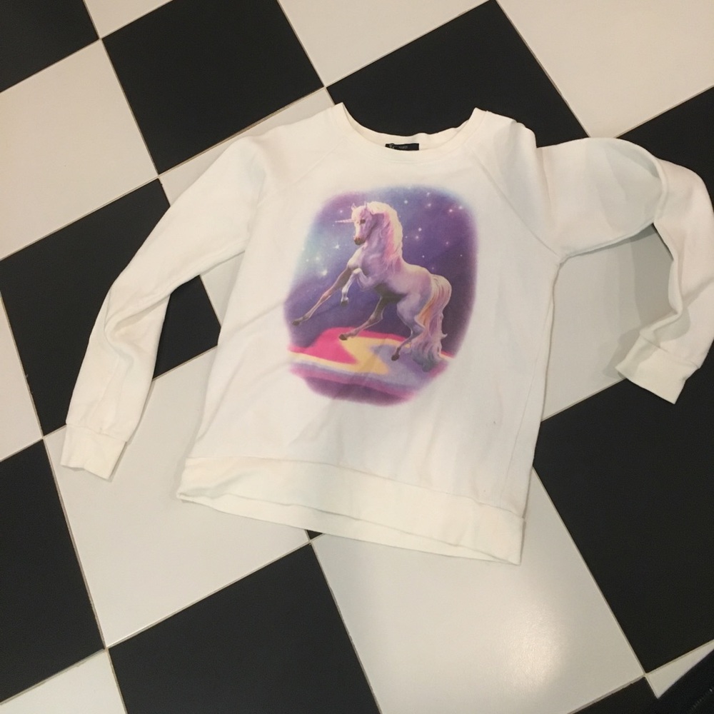 Forever 21 unicorn sweater