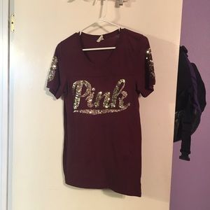 Maroon VS pink shirt