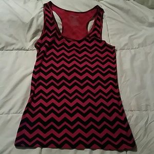 Black and red tank top