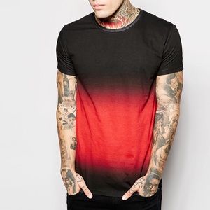 Religion Gradient Black & Red T-Shirt