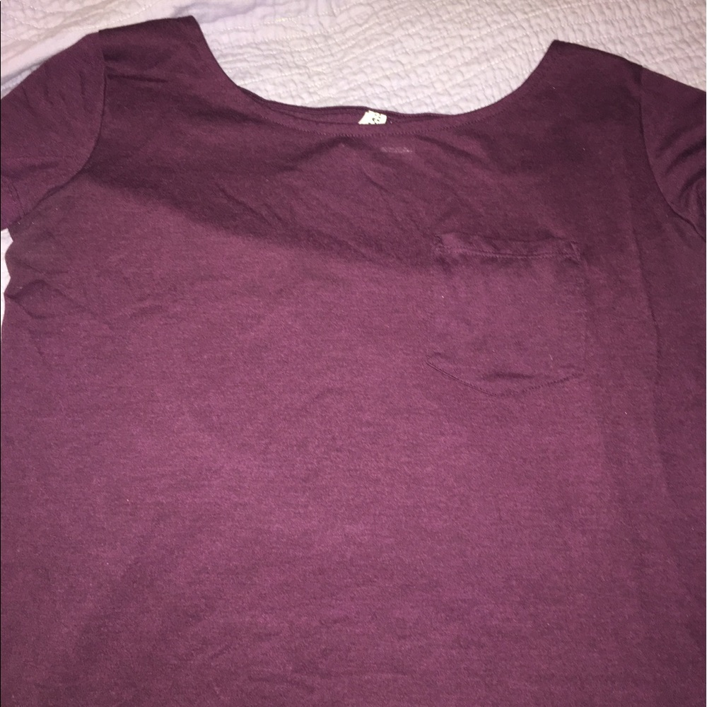 Burgundy h&m shirt