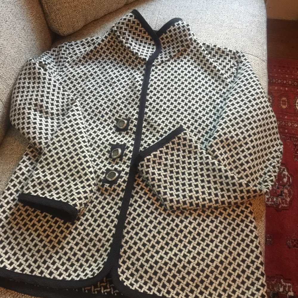 Professional reversible wool blend office jacket