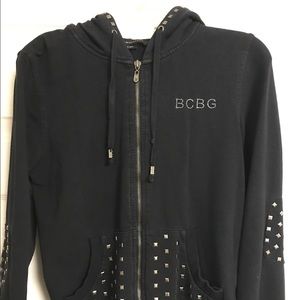 BCBG Studded Hoodie, Large