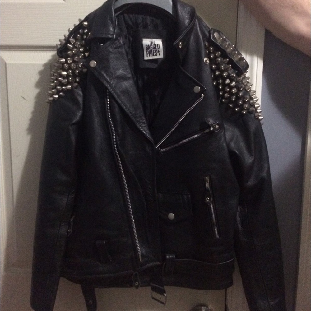 Ragged Priest NEVER WORN leather jacket with spike
