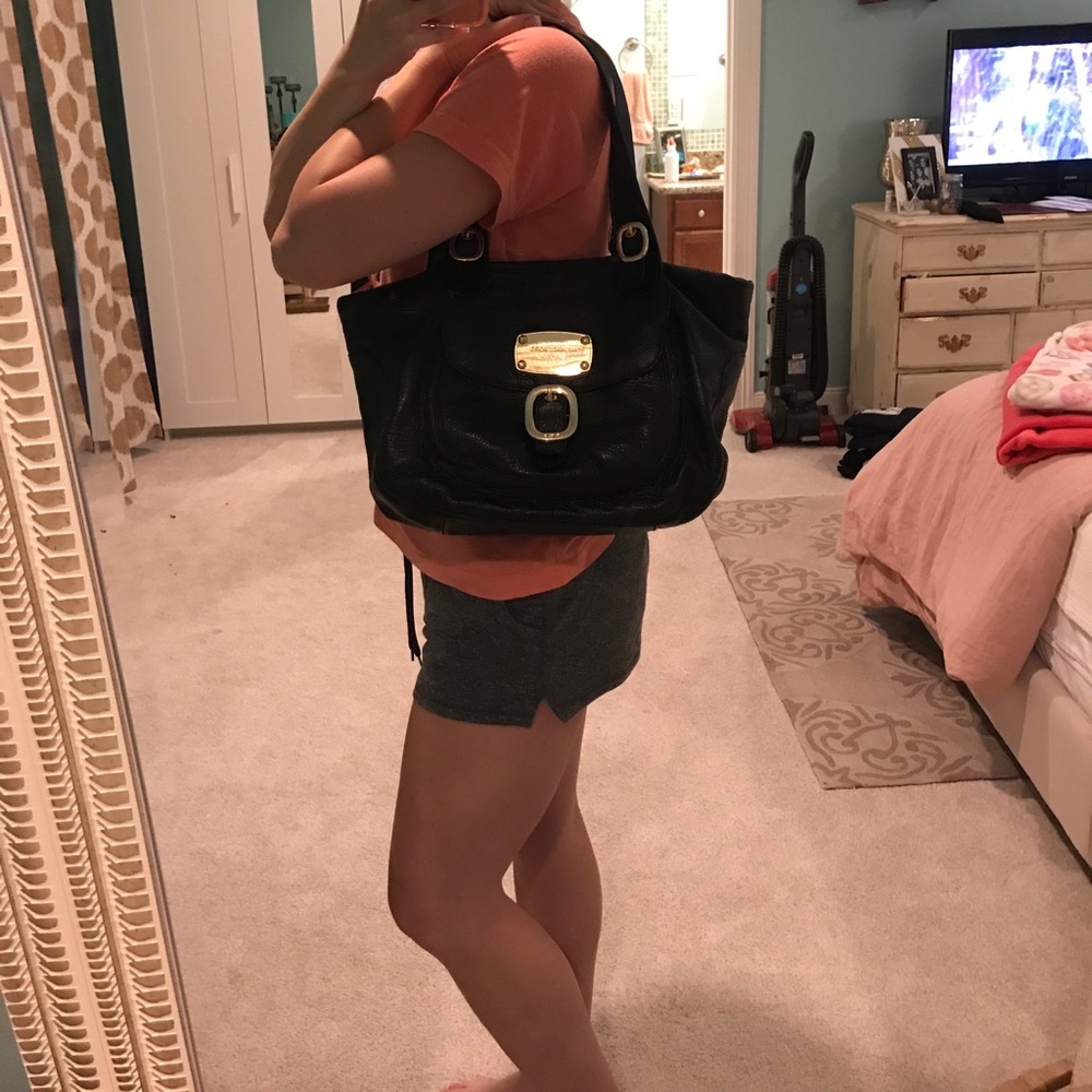 Authentic Black Leather Michael Kors Purse